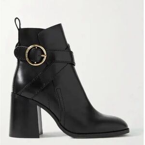 See by Chloe Black Lyna Ankle Boots